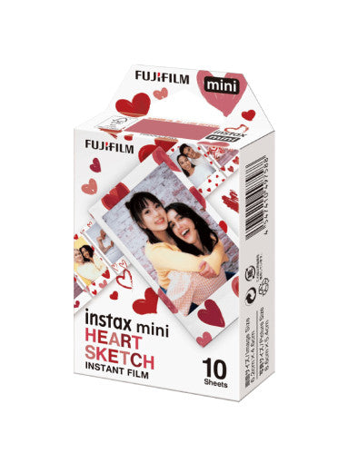 Fujiflim Instax Mini film heart sketch 30 sheets 3