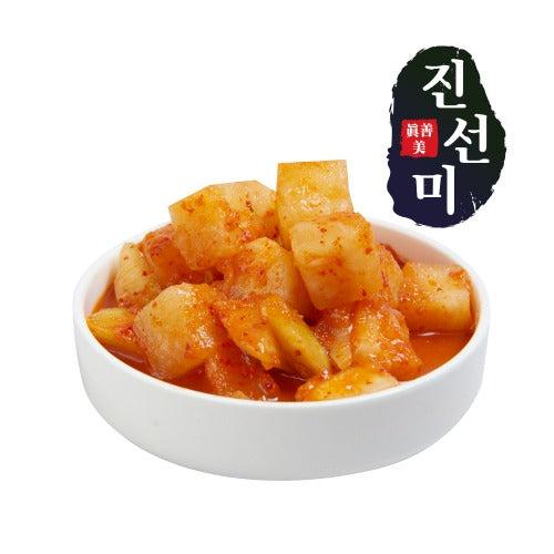 100% 우리농산물 진선미 깍두기 (6.6lb) Korean Kimchi